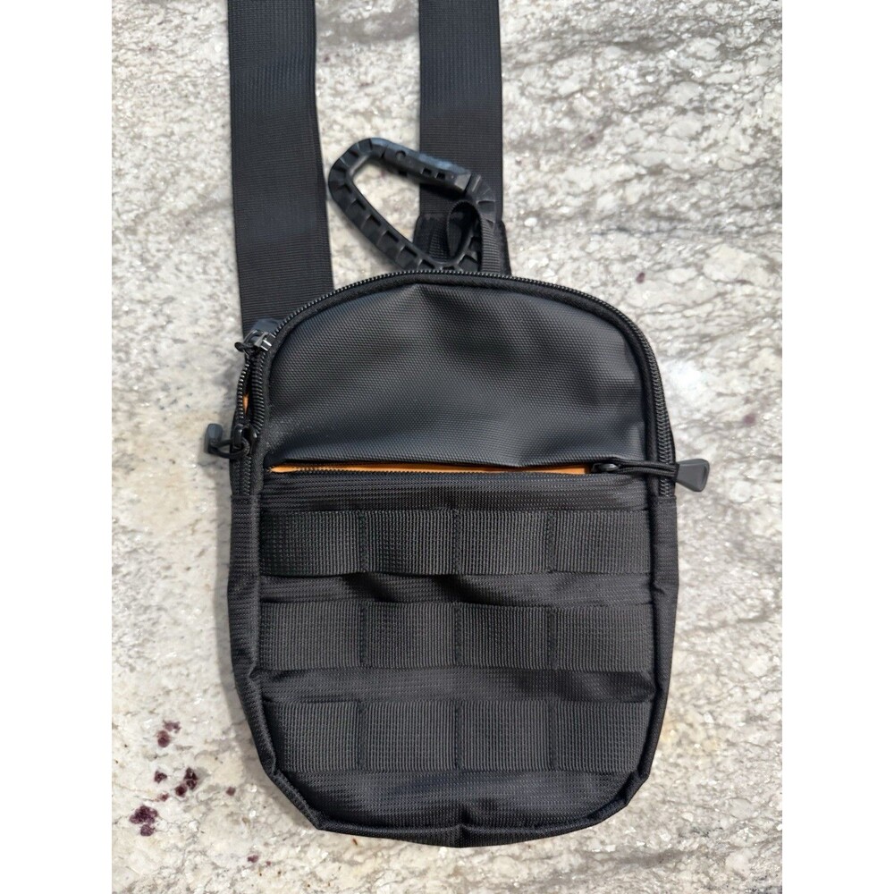 Black NWOT Tactical Crossbody Bag MOLLE Sling Shoulder Pouch with Carabiner